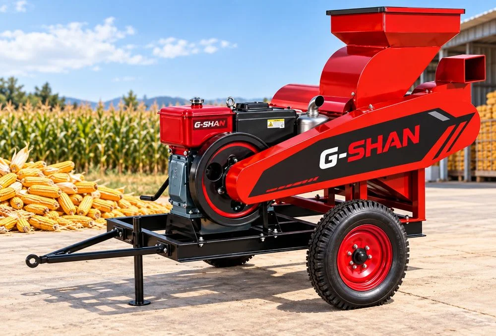 Łuszczarka Młocarnia do kukurydzy G-SHAN 15 KM – 4500 kg/h – Separator ziarna i rdzeni – zdjęcie 3