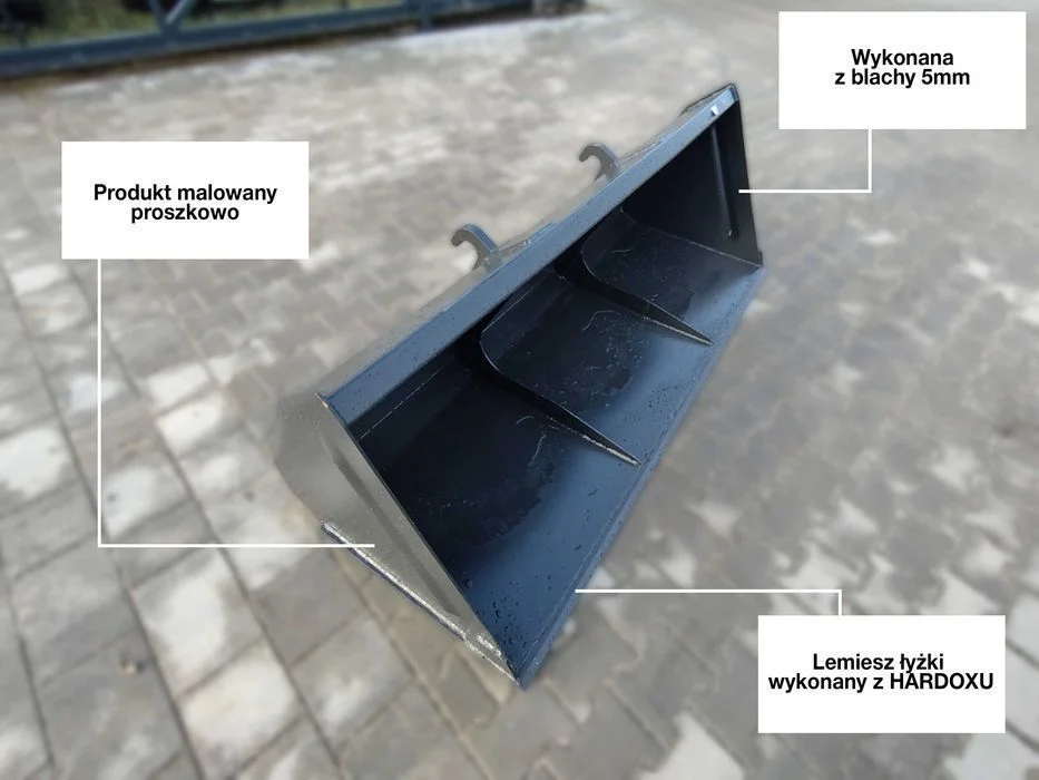 Łyżka Do Tura Metal-Technik Wzmocniona Blacha 5mm HARDOX * Malowanie proszkowe * Dostępna od ręki * Dostawa cały kraj * Zadzwoń i zamów – zdjęcie 2