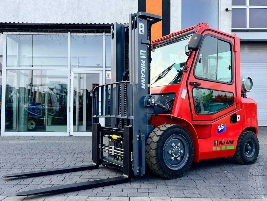 Wózek Widłowy 3,5T MIKANN, Maszt 4.5m Triplex, Benzyna-Gaz, Japan Trak