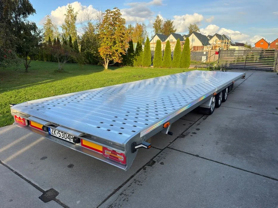 NPS L2035 Laweta Przyczepa 8,5m 3500KG Alufelgi Skrzynki Podpory Światła LED NPS – zdjęcie 6
