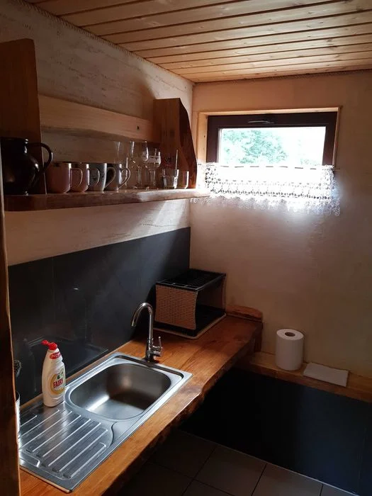 Wetlina, Siedlisko Moczarne, Domek Podkowa do 2 do max 4 osób, Bieszczady, Sauna, Balia, nad rzeczką Wetlinką – zdjęcie 8
