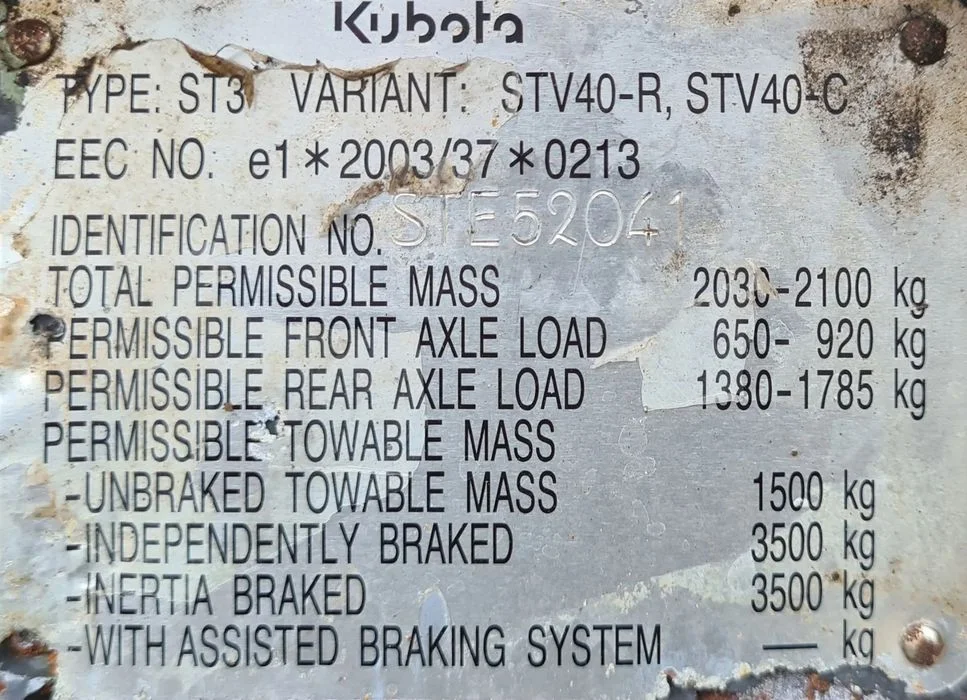 Kubota STV 40 – zdjęcie 7