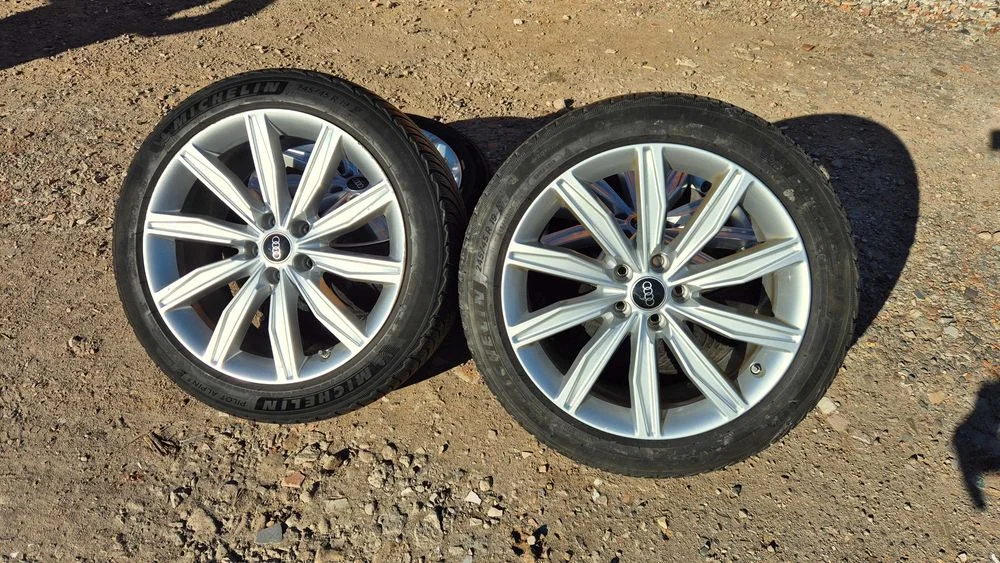 Oryginalne felgi Audi A6 19" + opony zimowe Michelin 245/45 R19 - komplet