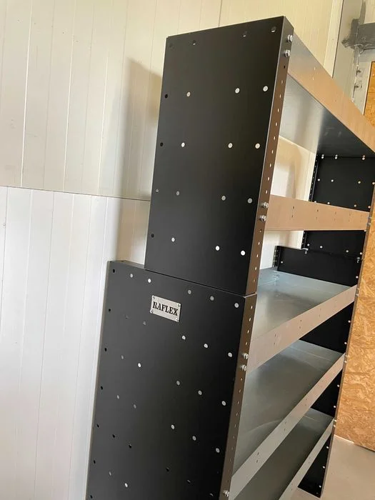 Zabudowa warsztatowa, serwisowa czarne boki do busa H2 Ducato Boxer Jumper Master 160 cm producent Raflex do warsztatu busa – zdjęcie 6