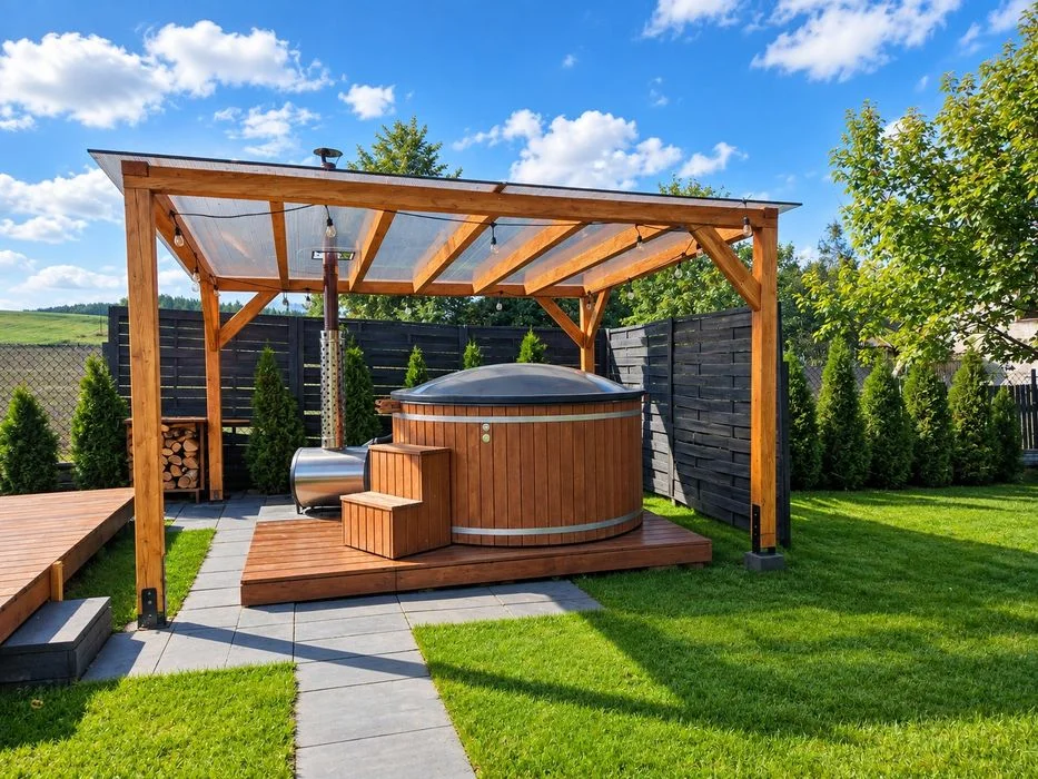 Domek pod Szumiacym Lasem Roztocze bania jacuzi – zdjęcie 5