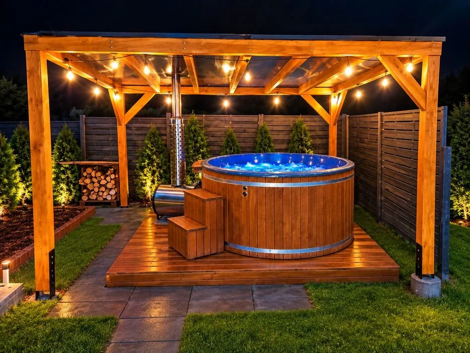 Domek pod Szumiacym Lasem Roztocze bania jacuzi – zdjęcie 6