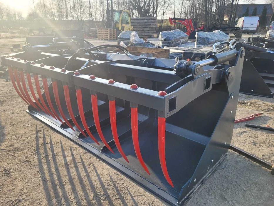 Krokodyl/ Łyżko-krokodyl, ciężki do ładowarek teleskopowych/ Tura ciągnika/ Manitou/ Merlo/ JCB – zdjęcie 5