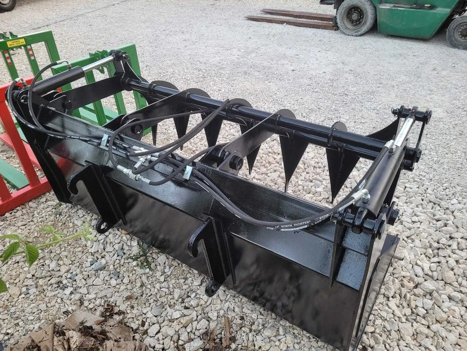 Krokodyl/ Łyżko-krokodyl, ciężki do ładowarek teleskopowych/ Tura ciągnika/ Manitou/ Merlo/ JCB – zdjęcie 9