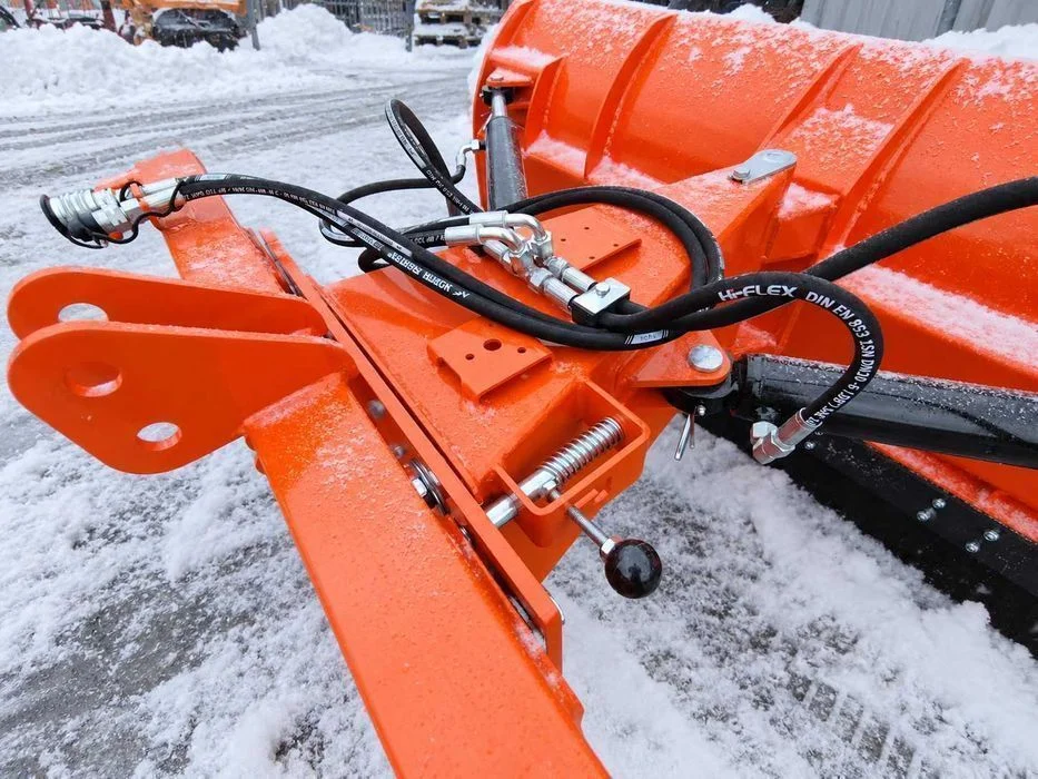 Ciężki Prosty Pług Do Śniegu 3m 2,6m 2m 1,5m Metal-Technik Wytrzymały Euroramka TUZ 2w1 – Dostawa w całej Polsce – Gwarancja – Kup na raty 0% – zdjęcie 4