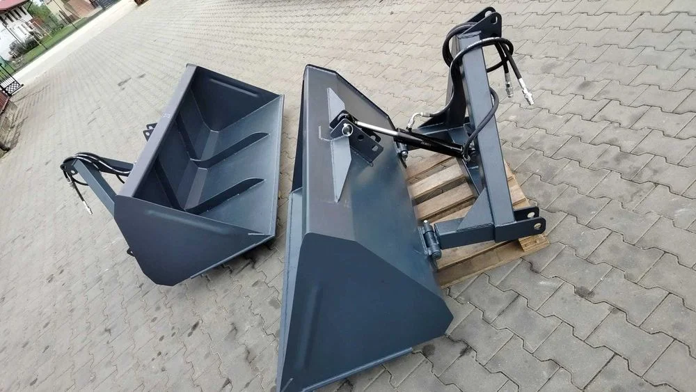 Łyżka hydrauliczna ciągnika na tuz tył/przód. Producent.