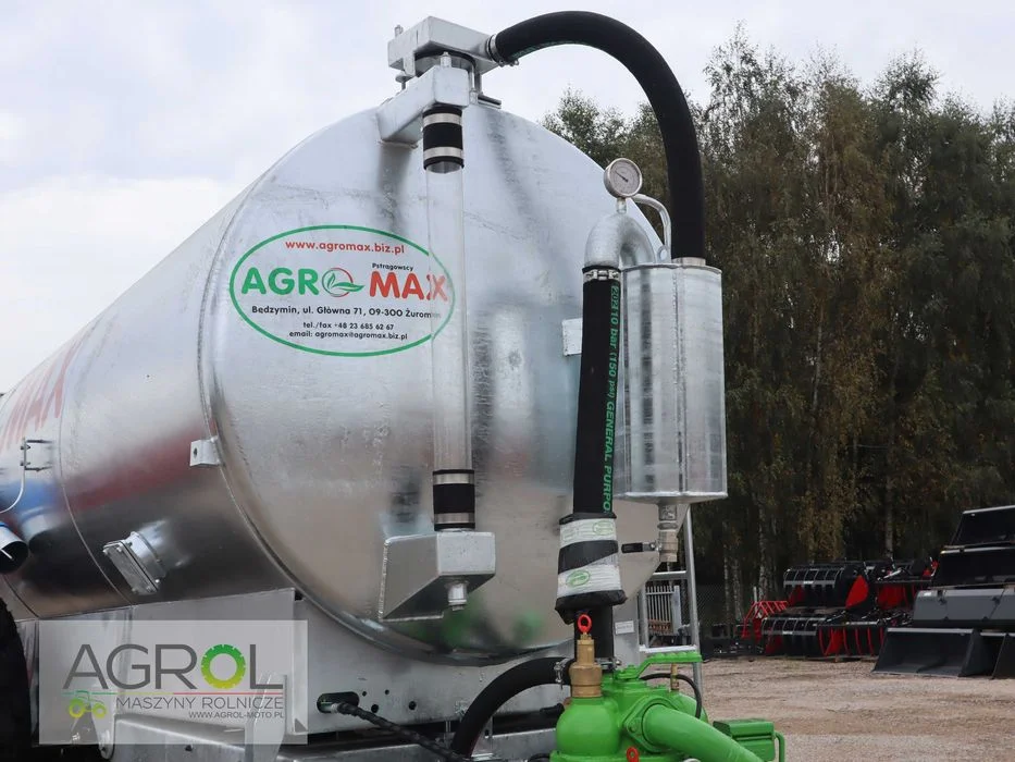 Wóz asenizacyjny Beczkowóz Beczka Agro-Max 10 000 L 1S 2S (tandem) – zdjęcie 3