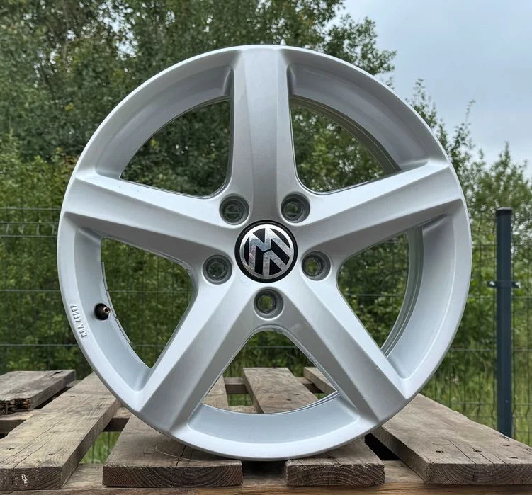 Alufelgi 5x112 r16 VW Oryg. Golf passat Sharan Touran Caddy Jetta 176# felgi aluminiowe OEM VW – zdjęcie 3