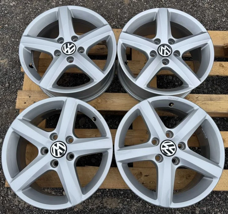 Alufelgi 5x112 r16 VW Oryg. Golf passat Sharan Touran Caddy Jetta 176# felgi aluminiowe OEM VW – zdjęcie 5