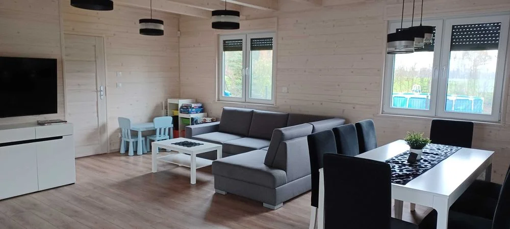 Bursztynowa Przystań jez. Wojnowskie, dom dla 6 - 8 -10 osób jacuzzi sauna pomost – zdjęcie 3