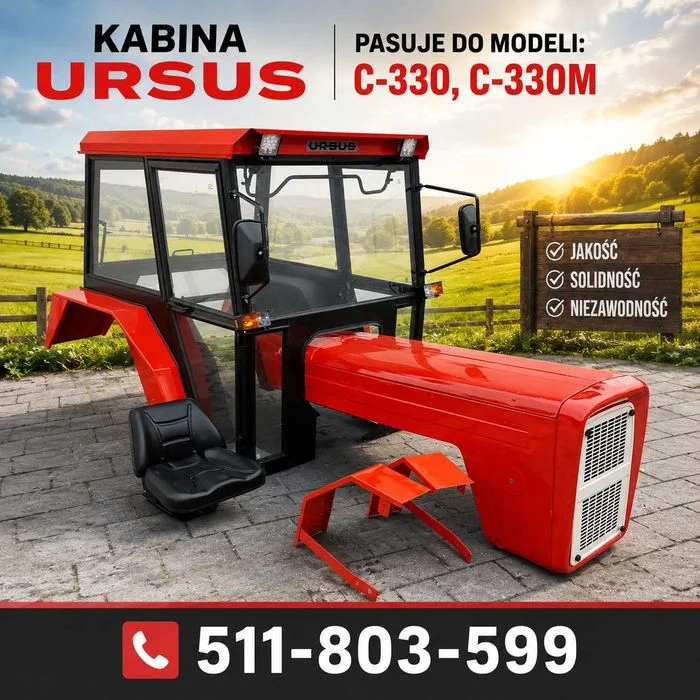 NOWA Kabina ciągnikowa c360 c330 mf 255 kabiny do ciągników SUPER CENA – zdjęcie 2