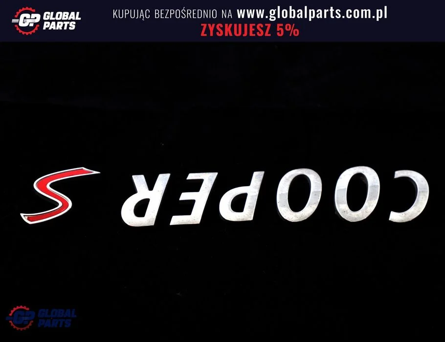 Mini R56 R57 Emblemat Napis Znaczek Logo COOPER S – zdjęcie 3