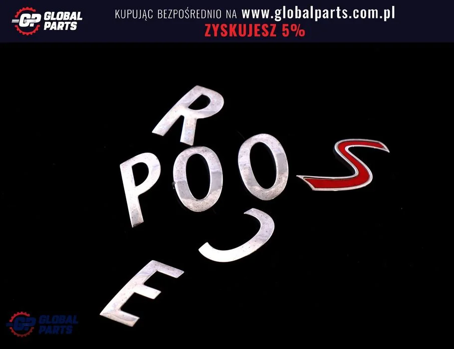 Mini R56 R57 Emblemat Napis Znaczek Logo COOPER S – zdjęcie 6