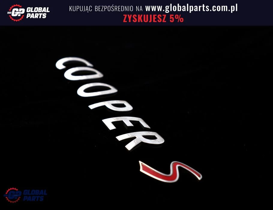 Mini R56 R57 Emblemat Napis Znaczek Logo COOPER S – zdjęcie 4