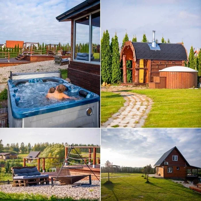 Sylwester Domek z Basenem Mazury - dom do wynajęcia na wyłączność – jacuzzi i sauna w cenie – nad jeziorem – zdjęcie 4