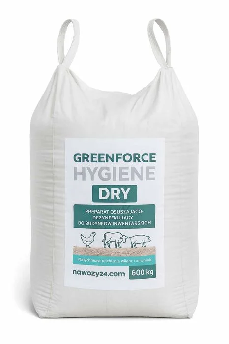 GreenForce Hygiene - bigbag 600kg Preparat do osuszania słomy w oborze – zdjęcie 2