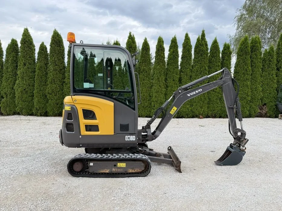 Volvo EC18D EC 18 D / Z NIEMIEC / PIĘKNA / POWERTILT / 2017 ROK / ORYGINAŁ / 15 16 17 20 22 301.6 301.8 VIO PC KX 018 19C 16C 18-3 Minikoparka JCB Bobcat Kubota Yanmar Komatsu CAT Hitachi – zdjęcie 2