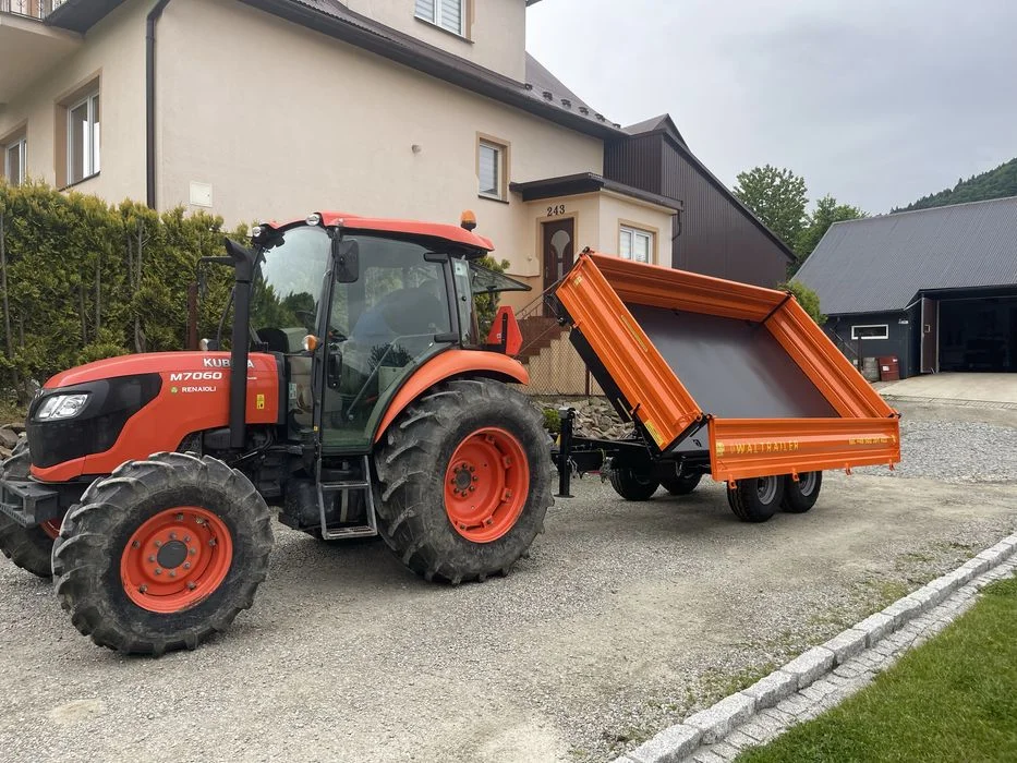 Przyczepa Tandem jednoosiowa wywrotka kiper 3 strony transport gratis – zdjęcie 3