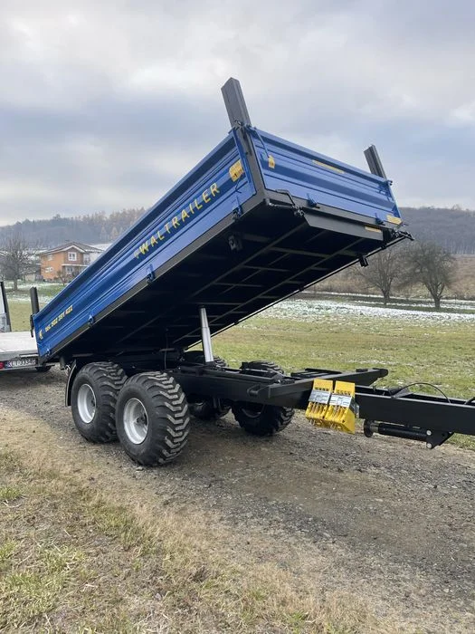 Przyczepa Tandem jednoosiowa wywrotka kiper 3 strony transport gratis