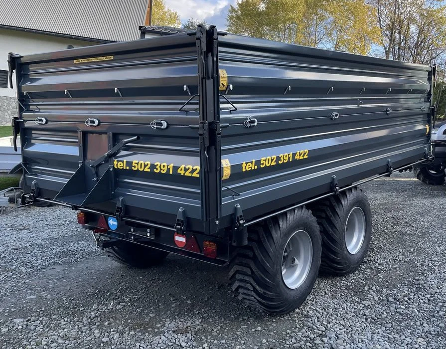 Przyczepa Tandem jednoosiowa wywrotka kiper 3 strony transport gratis – zdjęcie 5