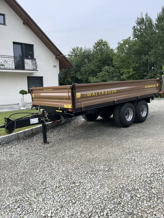 Przyczepa Tandem jednoosiowa wywrotka kiper 3 strony transport gratis – zdjęcie 7