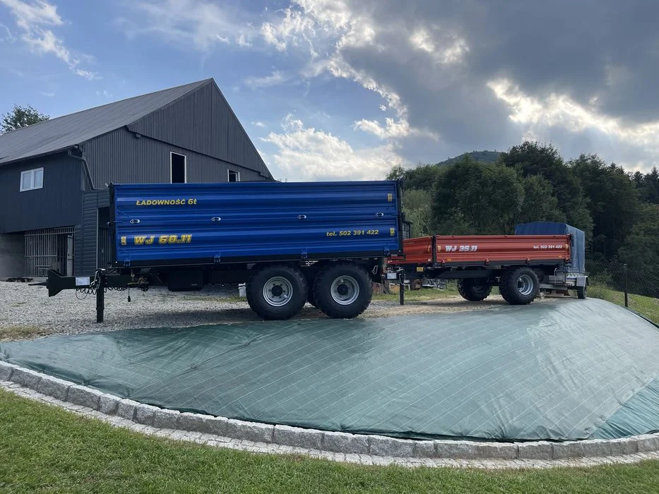 Przyczepa Tandem jednoosiowa wywrotka kiper 3 strony transport gratis – zdjęcie 4