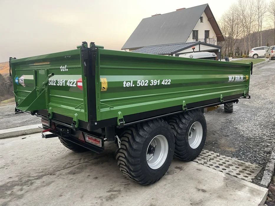 Przyczepa Tandem jednoosiowa wywrotka kiper 3 strony transport gratis – zdjęcie 8