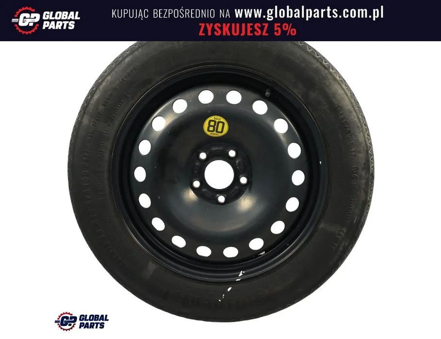 Ford Kuga Mk1 Felga Stalowa Zapasowa 17" 4B ET:25 Opona 135/90 R17