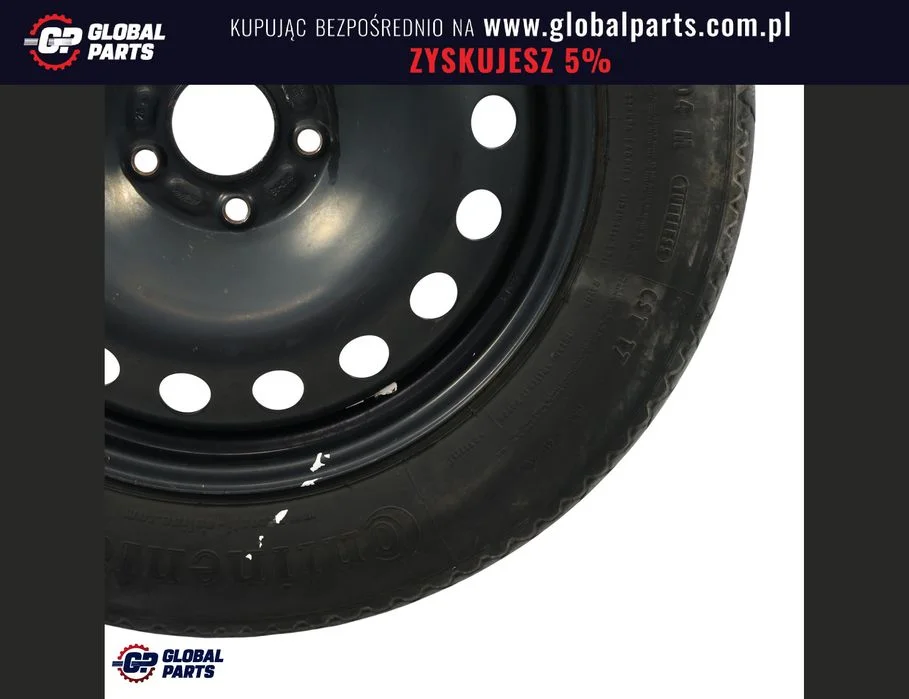 Ford Kuga Mk1 Felga Stalowa Zapasowa 17" 4B ET:25 Opona 135/90 R17 – zdjęcie 6