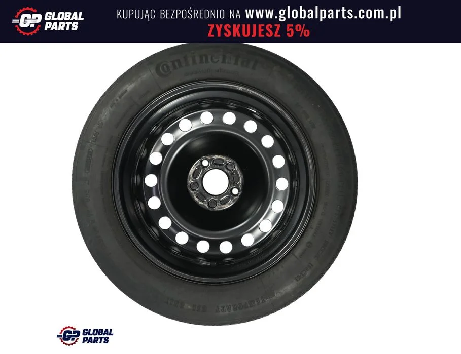 Ford Kuga Mk1 Felga Stalowa Zapasowa 17" 4B ET:25 Opona 135/90 R17 – zdjęcie 2