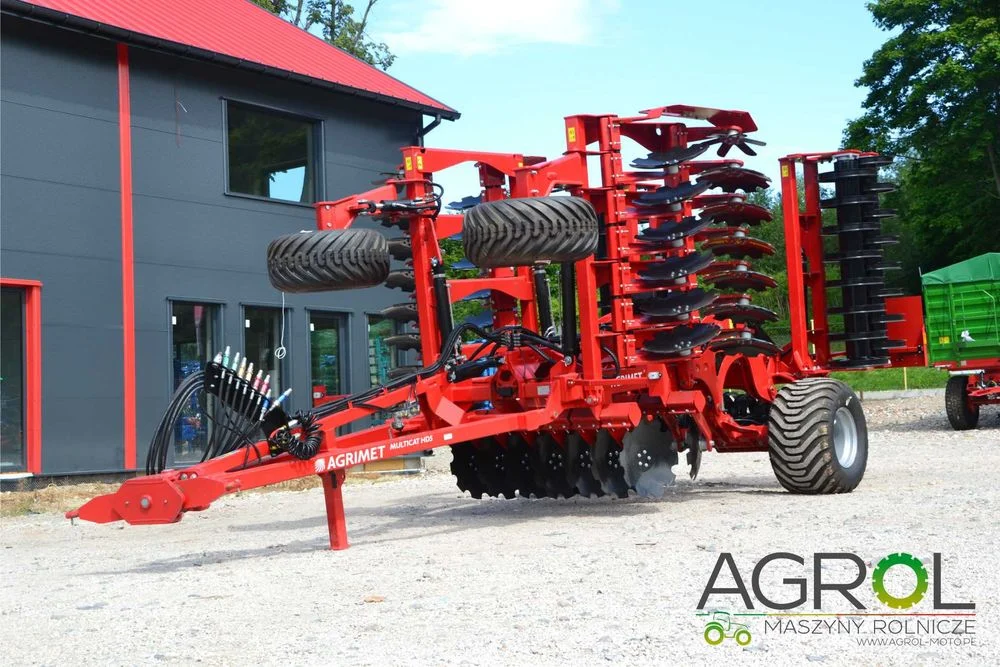 Brona talerzowa ciągana AGRIMET MULTICAT 5m Rolmako U652 4 6 8m