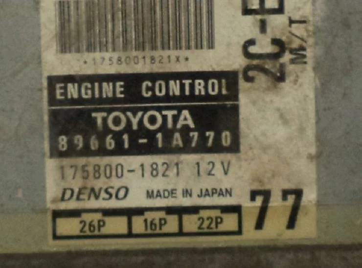 Sterownik Komputer Toyota Corolla 89661-1A770 – zdjęcie 2