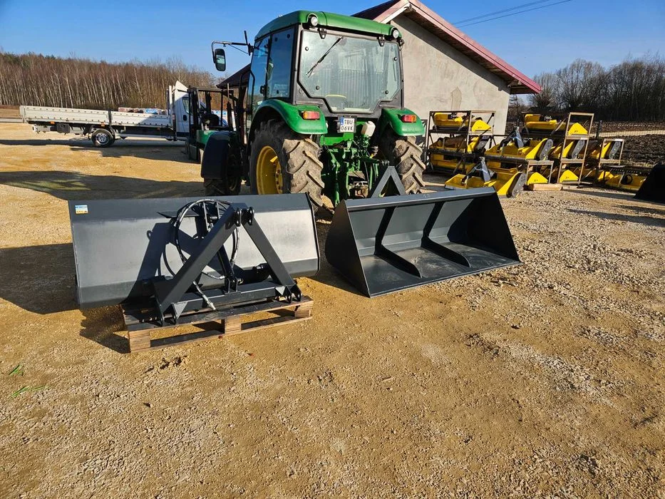 Łyżka/ łycha na tył ciągnika/ przedni TUZ z KIPREM HYDRAULICZNYM dowóz – zdjęcie 5