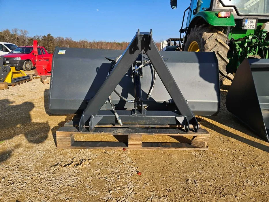 Łyżka/ łycha na tył ciągnika/ przedni TUZ z KIPREM HYDRAULICZNYM dowóz – zdjęcie 2