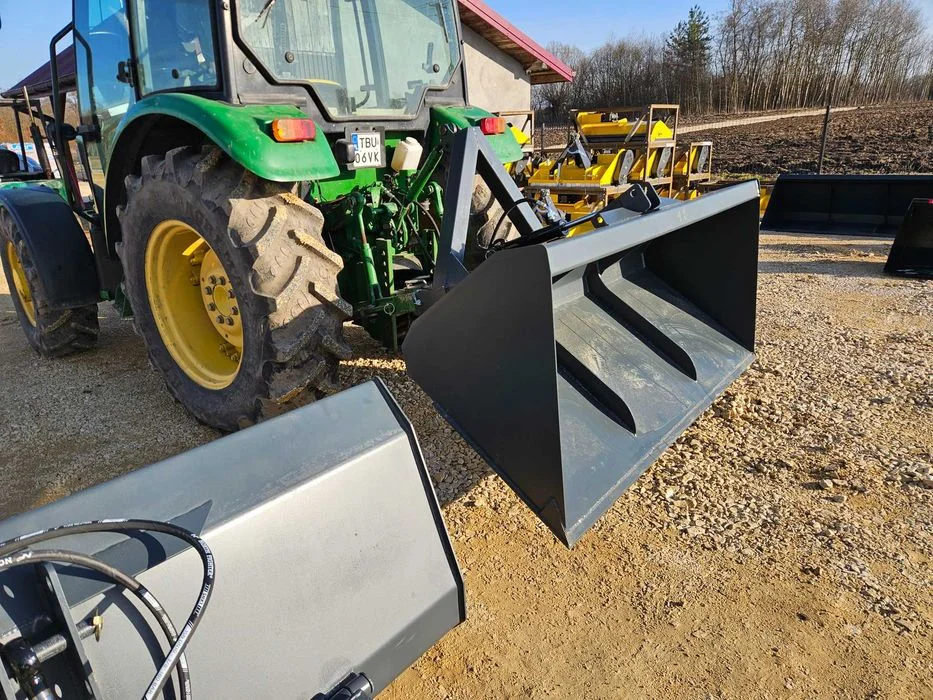 Łyżka/ łycha na tył ciągnika/ przedni TUZ z KIPREM HYDRAULICZNYM dowóz
