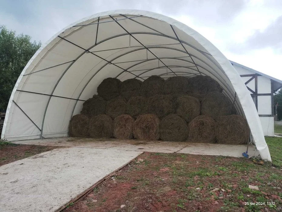 Hala Namiotowa Łukowa, Tunel, Namiot 9,15x12m. Całoroczna! na baloty