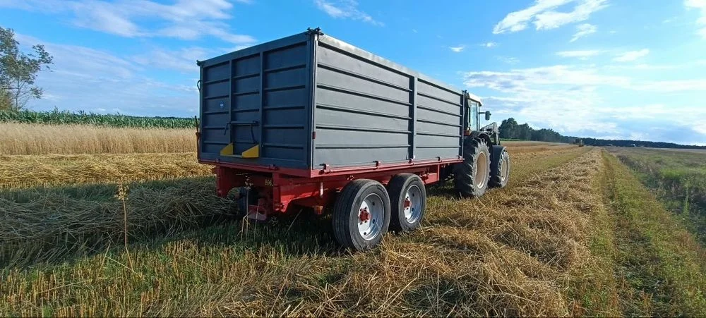 Przyczepa rolnicza tandem wywrotka 12 ton wywot trzystrony skorupa – zdjęcie 4