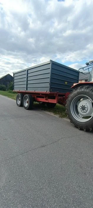 Przyczepa rolnicza tandem wywrotka 12 ton wywot trzystrony skorupa – zdjęcie 6