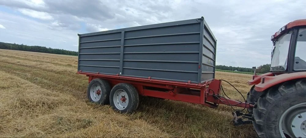 Przyczepa rolnicza tandem wywrotka 12 ton wywot trzystrony skorupa – zdjęcie 2