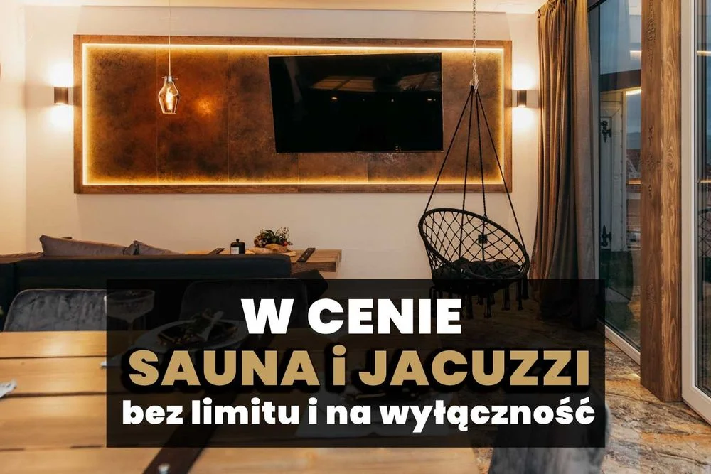Nowoczesny Dom Premium do 12 os. Wynajem na wyłączność - nocleg w górach. W cenie sauna – balia – jacuzzi – bilard – grill – plac zabaw. Wakacje 2026.