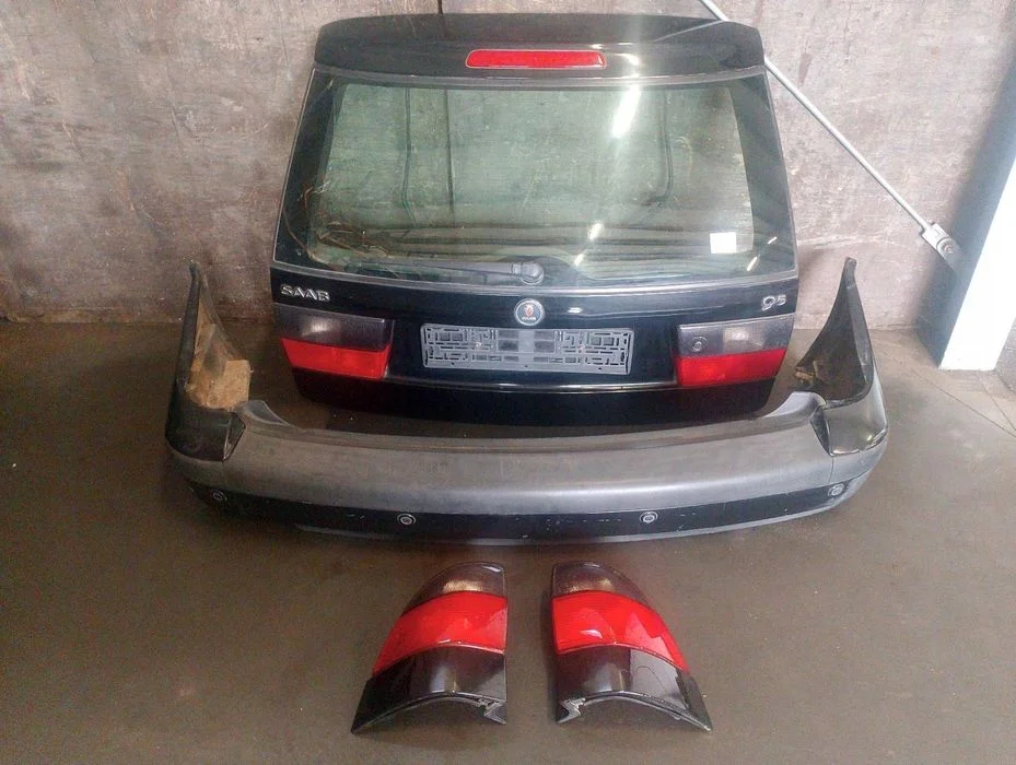 Kompletny Tył Saab 9-5 I 170 Klapa Bagażnika Zderzak Tył Lampy