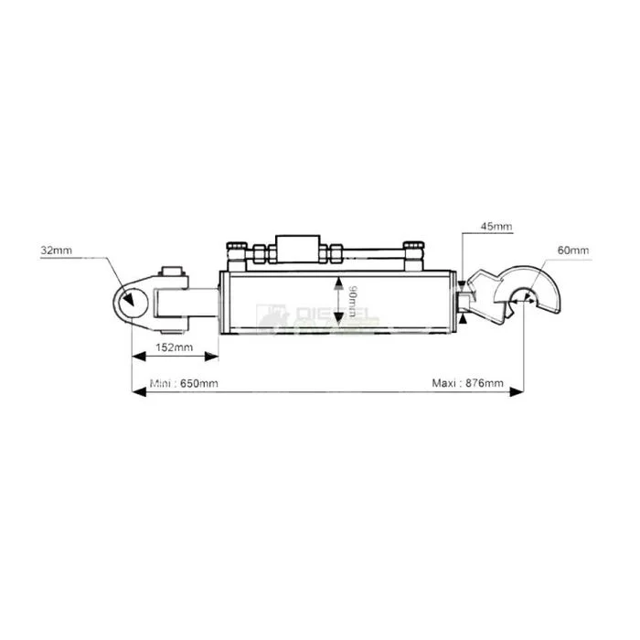 Łącznik centralny Górny Hydrauliczny KAT 3/3 John Deere, Case, Deutz – zdjęcie 2