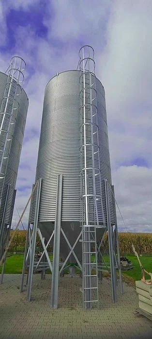 SILOS zbożowy ocynkowany 92 m3 ocynk 600g/m2 z blachy falistej NOWY średnica 3,65m wysokość 10,76m – zdjęcie 3