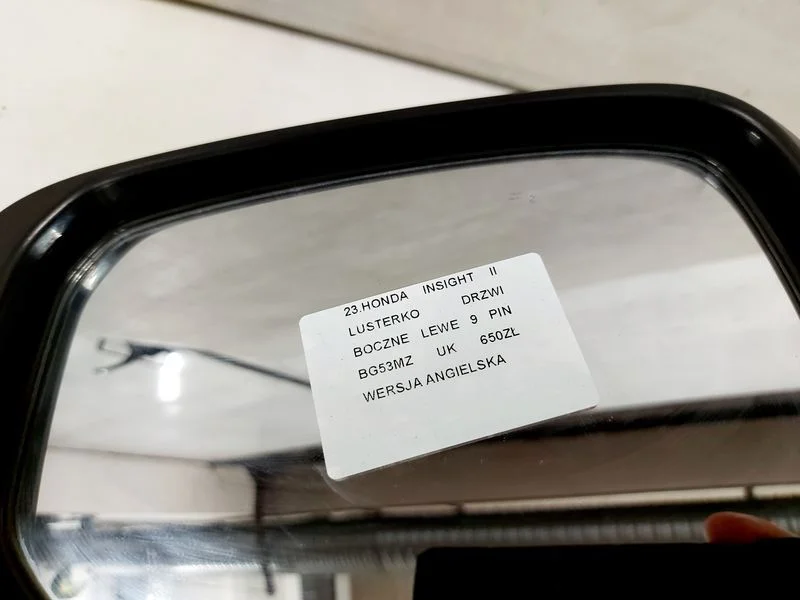 honda insight 2 ii lusterko drzwi lewe 9 pin bg53mx uk – zdjęcie 7