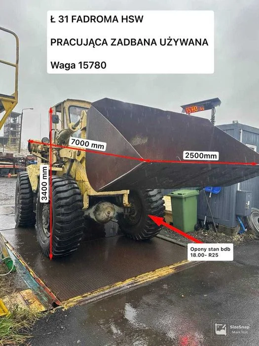 Fadroma ładowarka Ł31 / Ł34 / NIEZNISZCZALNA sprawna 15800 kg silnik jelcz SW680 turbo nowe aku Fv VAT