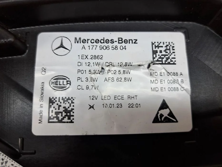 Mercedes A Klasa W177 Lift Lampa Prawa Multibeam Europa – zdjęcie 6